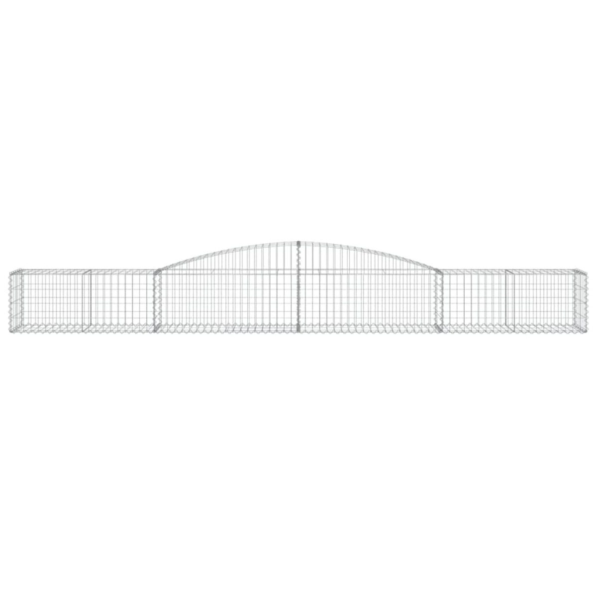 vidaXL Συρματοκιβώτια Τοξωτά 20 τεμ. 400x50x40/60 εκ. Γαλβαν. Ατσάλι