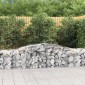 vidaXL Συρματοκιβώτια Τοξωτά 4 τεμ. 400x50x60/80 εκ. Γαλβαν. Ατσάλι