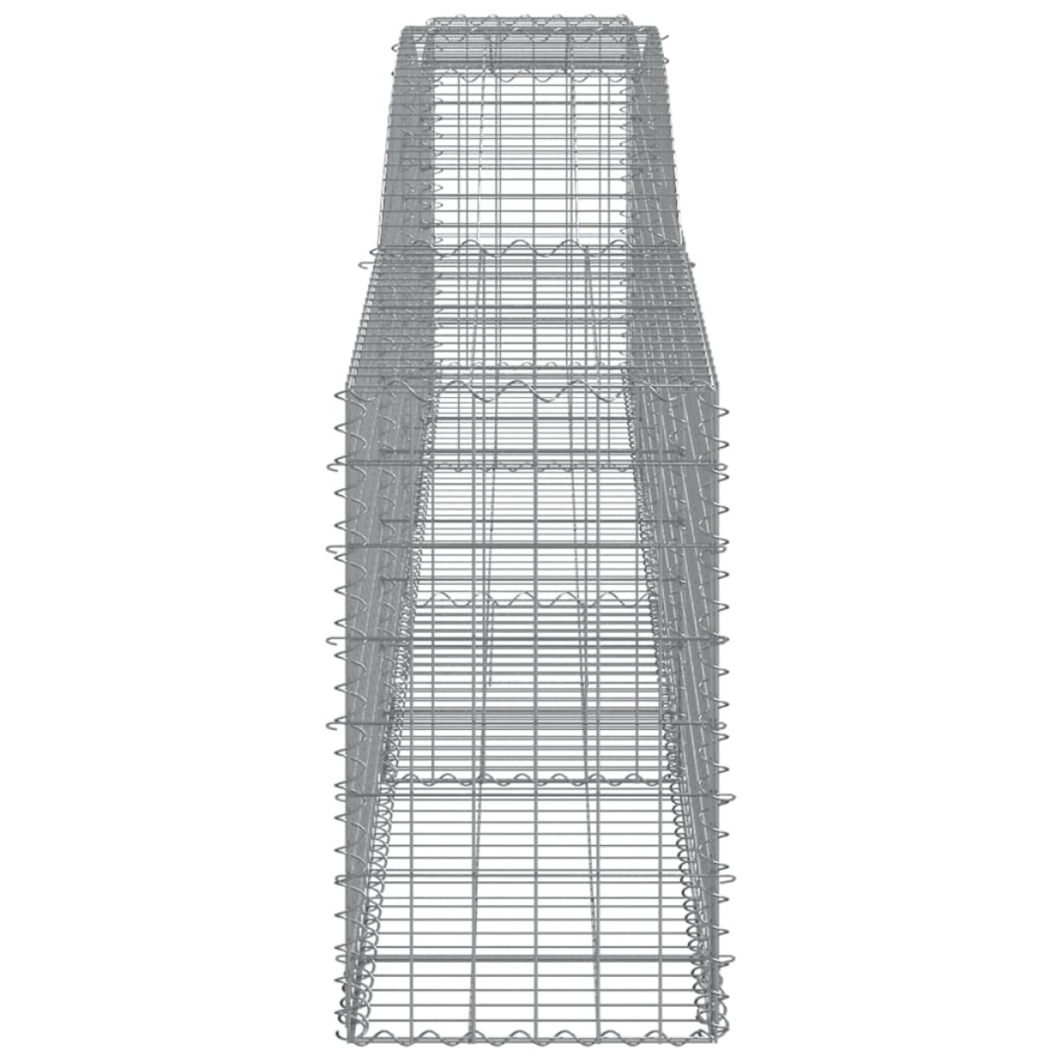 vidaXL Συρματοκιβώτια Τοξωτά 4 τεμ. 400x50x80/100 εκ. Γαλβαν. Ατσάλι