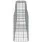 vidaXL Συρματοκιβώτια Τοξωτά 4 τεμ. 400x50x80/100 εκ. Γαλβαν. Ατσάλι