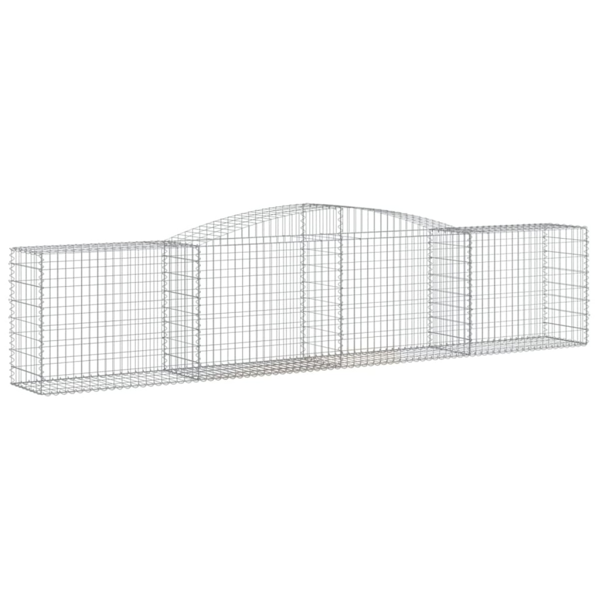 vidaXL Συρματοκιβώτια Τοξωτά 5 τεμ. 400x50x80/100 εκ. Γαλβαν. Ατσάλι