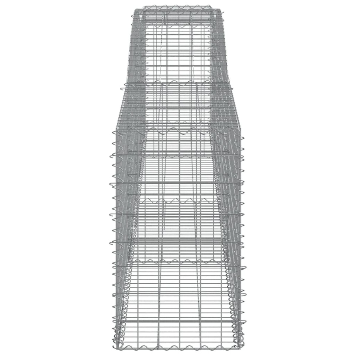 vidaXL Συρματοκιβώτια Τοξωτά 8 τεμ. 400x50x80/100 εκ. Γαλβαν. Ατσάλι