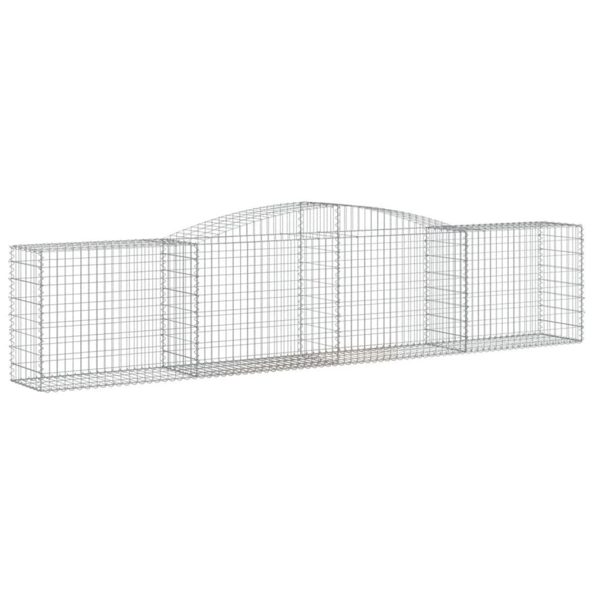 vidaXL Συρματοκιβώτια Τοξωτά 9 τεμ. 400x50x80/100 εκ. Γαλβαν. Ατσάλι