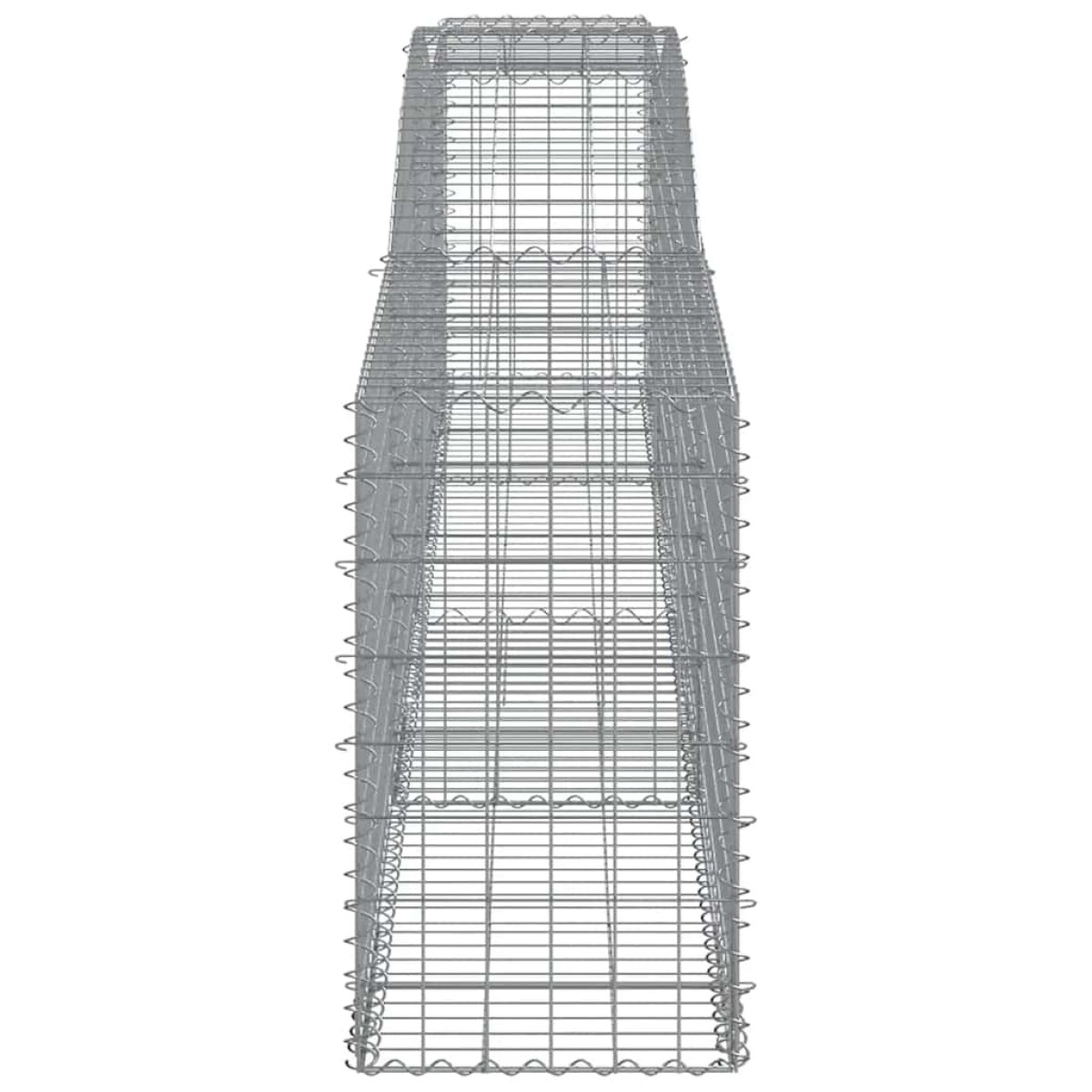 vidaXL Συρματοκιβώτια Τοξωτά 15 τεμ. 400x50x80/100 εκ. Γαλβαν. Ατσάλι