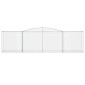 vidaXL Συρματοκιβώτια Τοξωτά 4 τεμ. 400x50x100/120 εκ. Γαλβαν. Ατσάλι