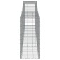 vidaXL Συρματοκιβώτια Τοξωτά 4 τεμ. 400x50x100/120 εκ. Γαλβαν. Ατσάλι