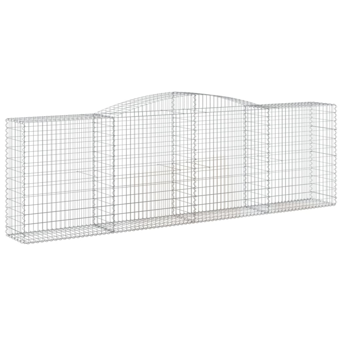 vidaXL Συρματοκιβώτια Τοξωτά 3 τεμ. 400x50x120/140 εκ. Γαλβαν. Ατσάλι