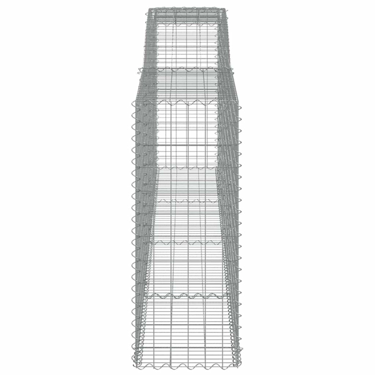 vidaXL Συρματοκιβώτια Τοξωτά 6 τεμ. 400x50x120/140 εκ. Γαλβαν. Ατσάλι