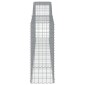 vidaXL Συρματοκιβώτια Τοξωτά 9 τεμ. 400x50x120/140 εκ. Γαλβαν. Ατσάλι