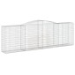 vidaXL Συρματοκιβώτια Τοξωτά 20 τεμ. 400x50x120/140 εκ. Γαλβαν. Ατσάλι
