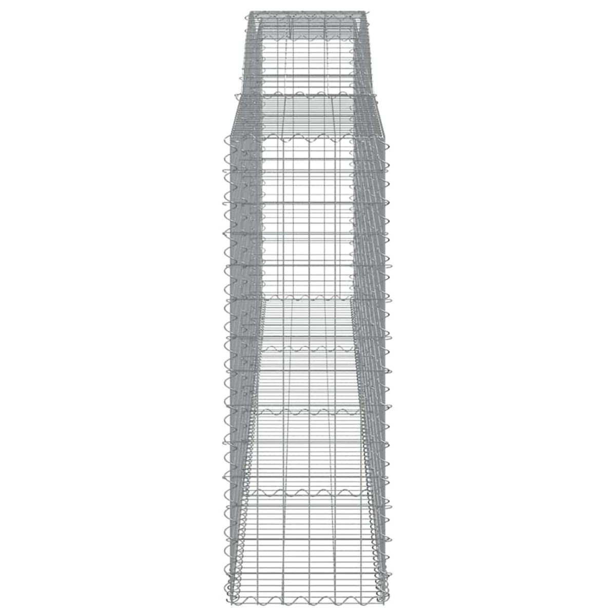 vidaXL Συρματοκιβώτια Τοξωτά 5 τεμ. 400x50x140/160 εκ. Γαλβαν. Ατσάλι