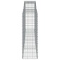 vidaXL Συρματοκιβώτια Τοξωτά 5 τεμ. 400x50x140/160 εκ. Γαλβαν. Ατσάλι