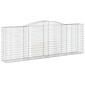 vidaXL Συρματοκιβώτια Τοξωτά 7 τεμ. 400x50x140/160 εκ. Γαλβαν. Ατσάλι