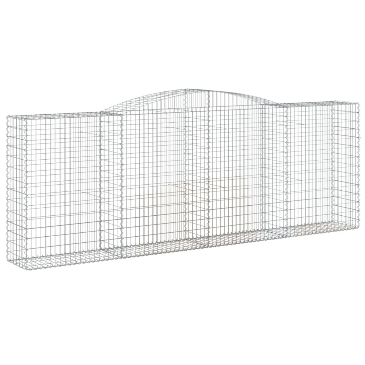 vidaXL Συρματοκιβώτια Τοξωτά 9 τεμ. 400x50x140/160 εκ. Γαλβαν. Ατσάλι