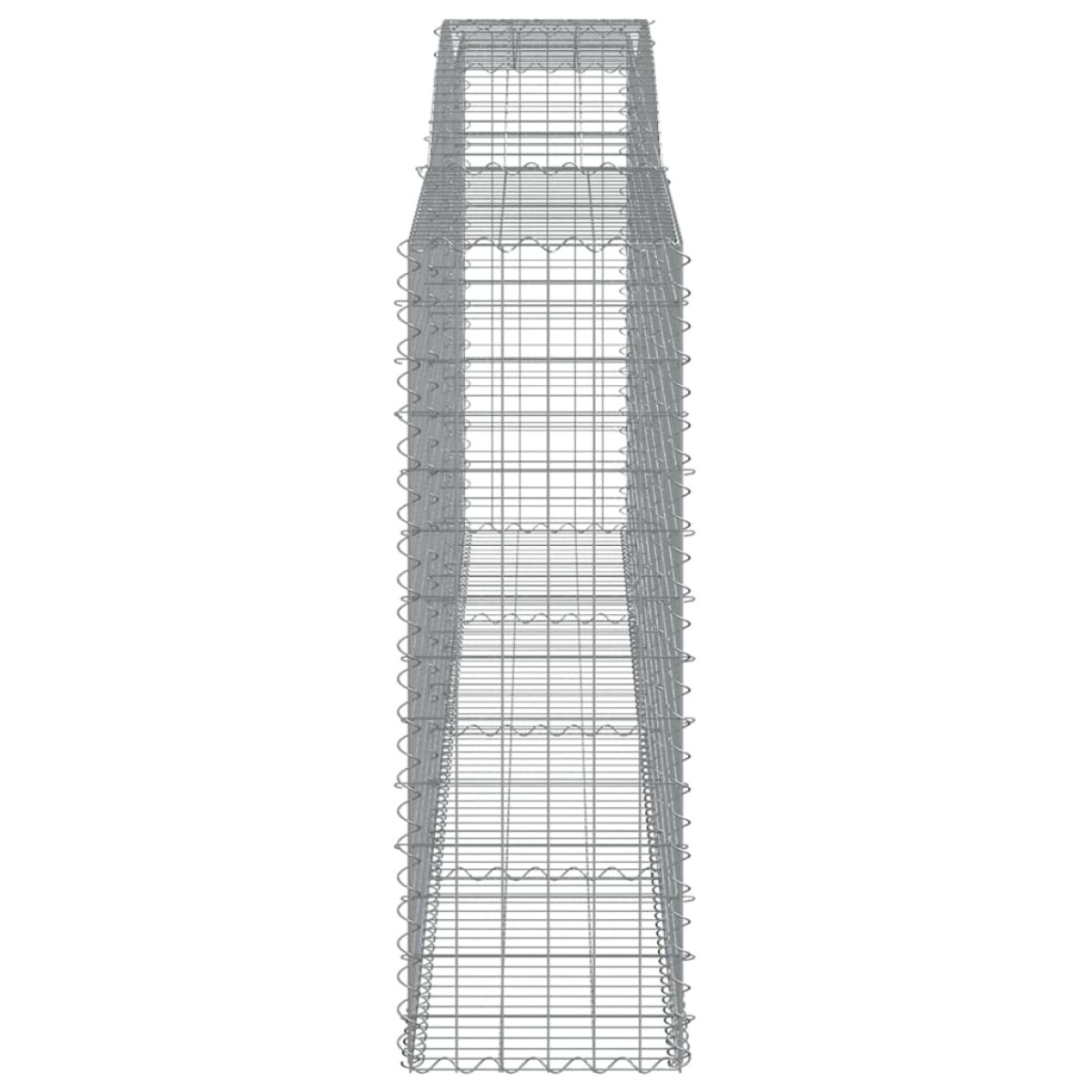 vidaXL Συρματοκιβώτια Τοξωτά 9 τεμ. 400x50x140/160 εκ. Γαλβαν. Ατσάλι