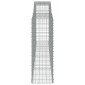 vidaXL Συρματοκιβώτια Τοξωτά 9 τεμ. 400x50x140/160 εκ. Γαλβαν. Ατσάλι