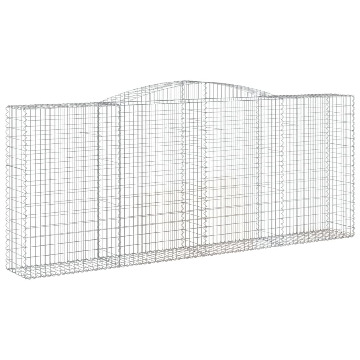 vidaXL Συρματοκιβώτια Τοξωτά 10 τεμ. 400x50x160/180 εκ. Γαλβαν. Ατσάλι