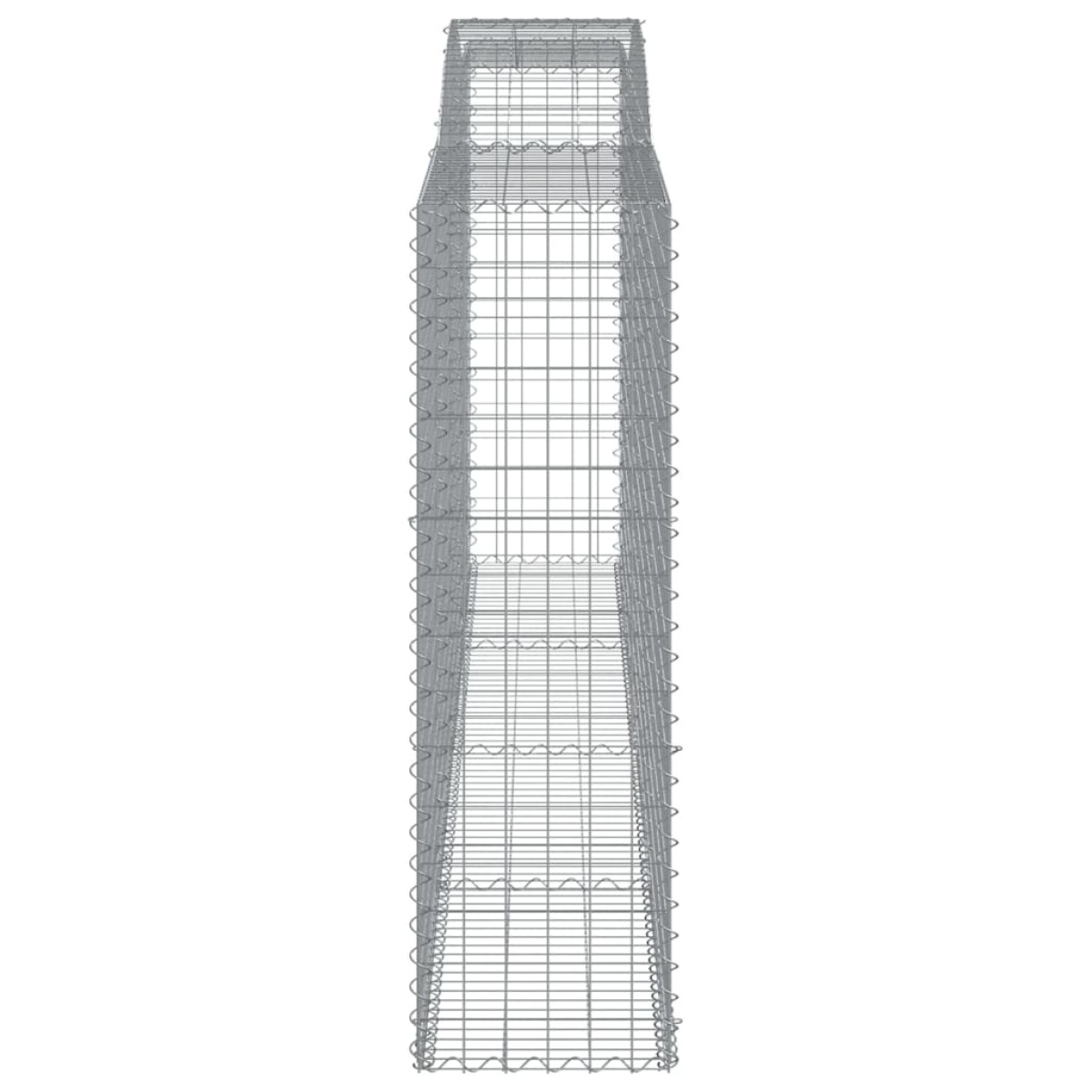 vidaXL Συρματοκιβώτια Τοξωτά 10 τεμ. 400x50x160/180 εκ. Γαλβαν. Ατσάλι