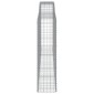 vidaXL Συρματοκιβώτια Τοξωτά 3 τεμ. 400x50x180/200 εκ. Γαλβαν. Ατσάλι