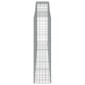 vidaXL Συρματοκιβώτια Τοξωτά 4 τεμ. 400x50x180/200 εκ. Γαλβαν. Ατσάλι