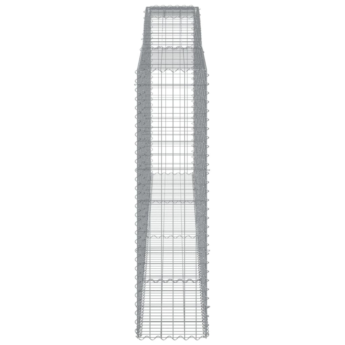 vidaXL Συρματοκιβώτια Τοξωτά 5 τεμ. 400x50x180/200 εκ. Γαλβαν. Ατσάλι