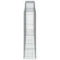 vidaXL Συρματοκιβώτια Τοξωτά 5 τεμ. 400x50x180/200 εκ. Γαλβαν. Ατσάλι