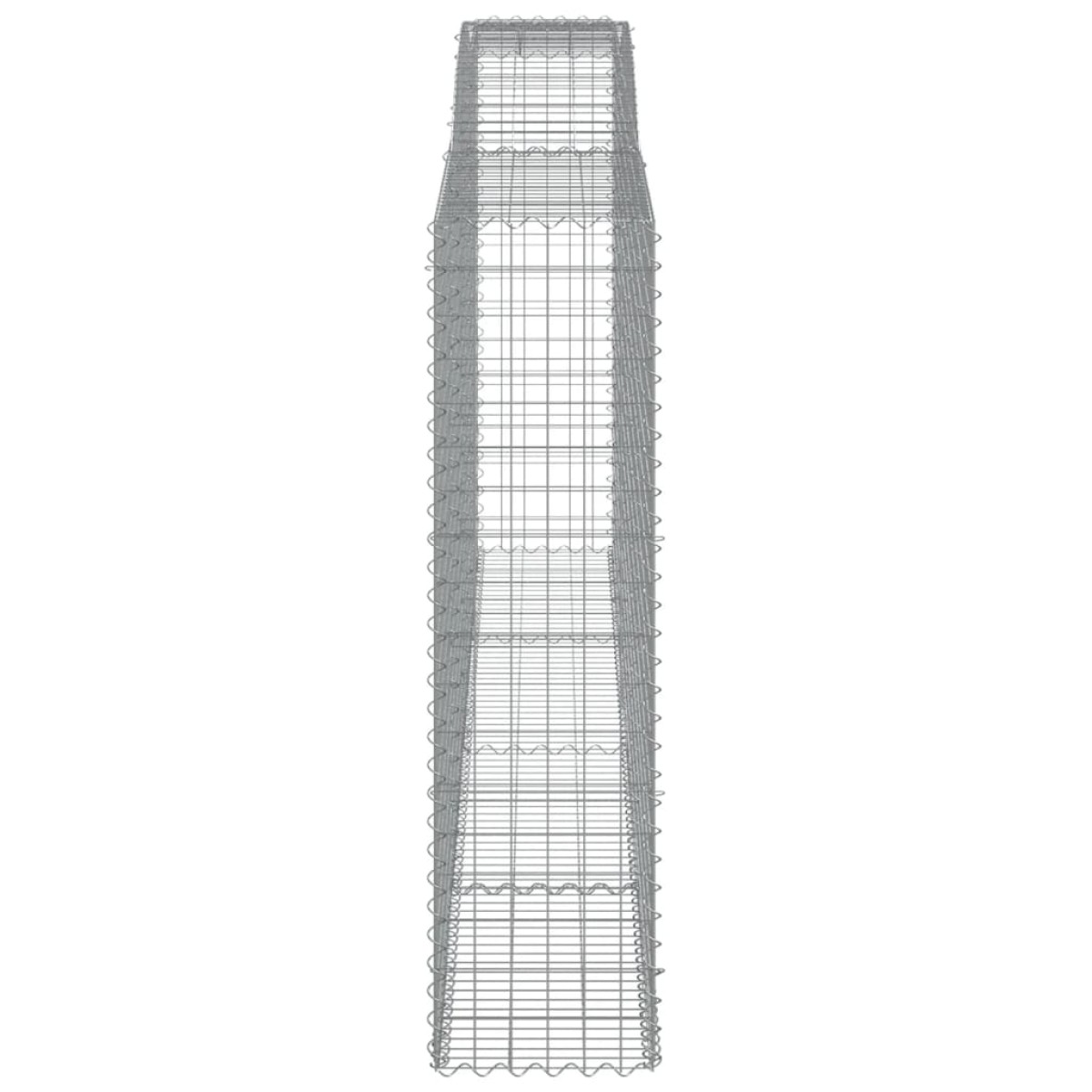 vidaXL Συρματοκιβώτια Τοξωτά 8 τεμ. 400x50x180/200 εκ. Γαλβαν. Ατσάλι
