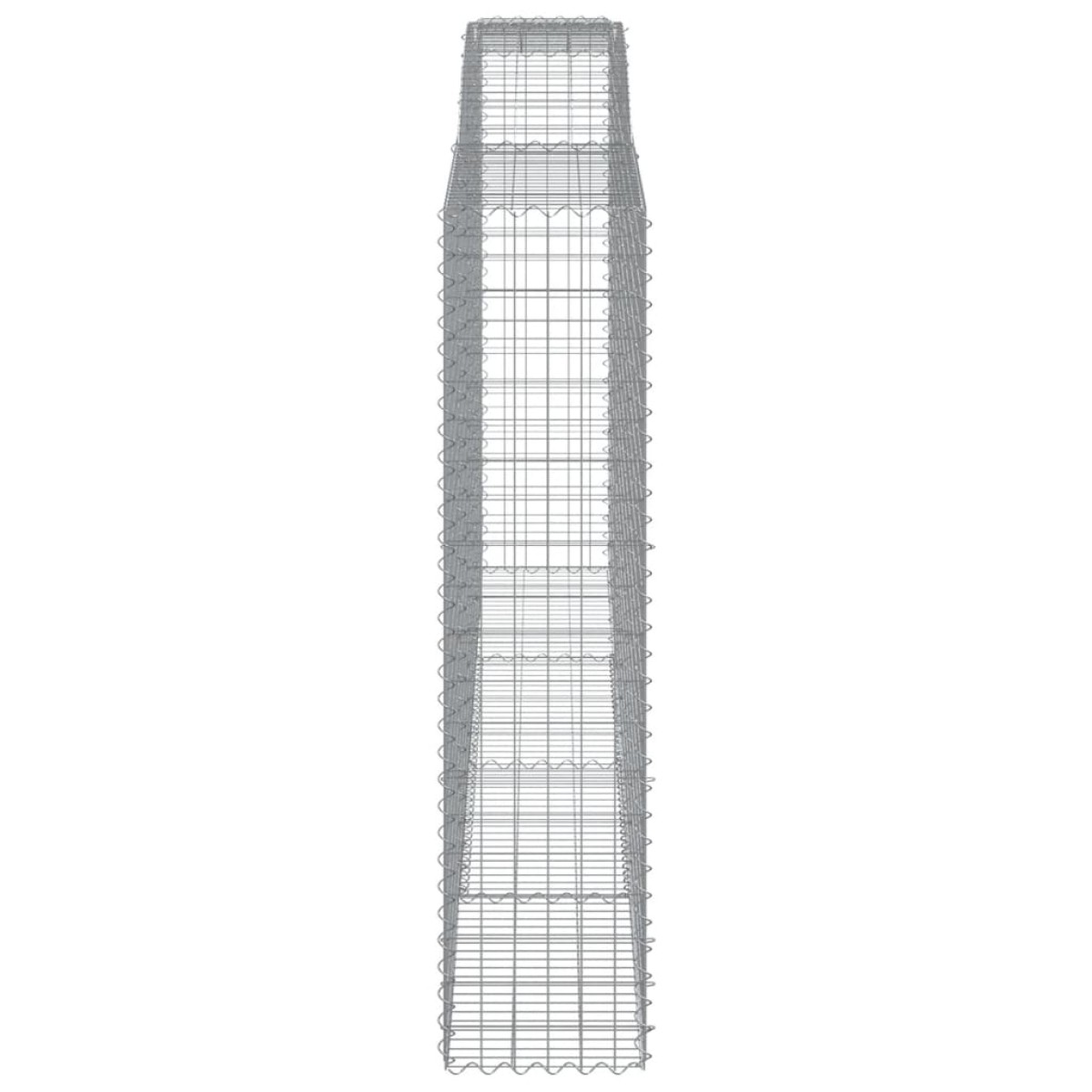 vidaXL Συρματοκιβώτια Τοξωτά 4 τεμ. 400x50x200/220 εκ. Γαλβαν. Ατσάλι