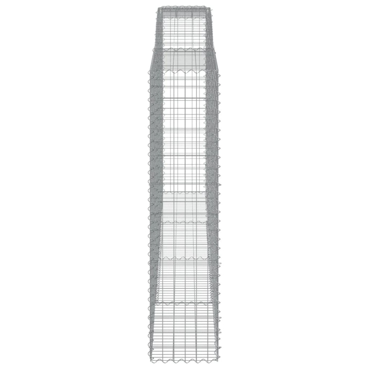 vidaXL Συρματοκιβώτια Τοξωτά 8 τεμ. 400x50x200/220 εκ. Γαλβαν. Ατσάλι