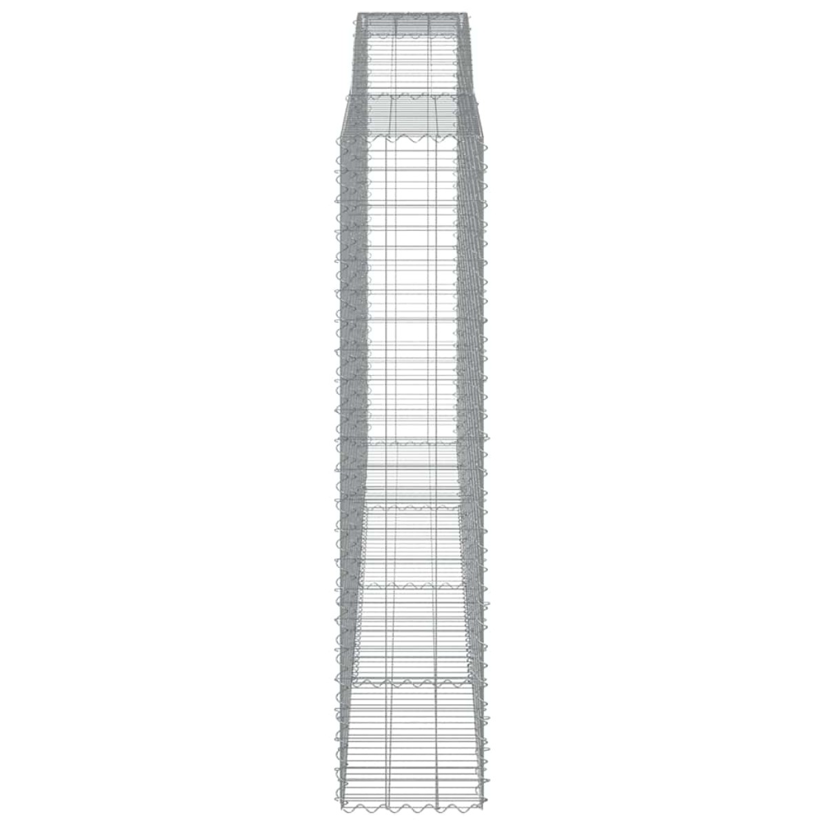 vidaXL Συρματοκιβώτια Τοξωτά 5 τεμ. 400x50x220/240 εκ. Γαλβαν. Ατσάλι