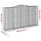 vidaXL Συρματοκιβώτια Τοξωτά 5 τεμ. 400x50x220/240 εκ. Γαλβαν. Ατσάλι