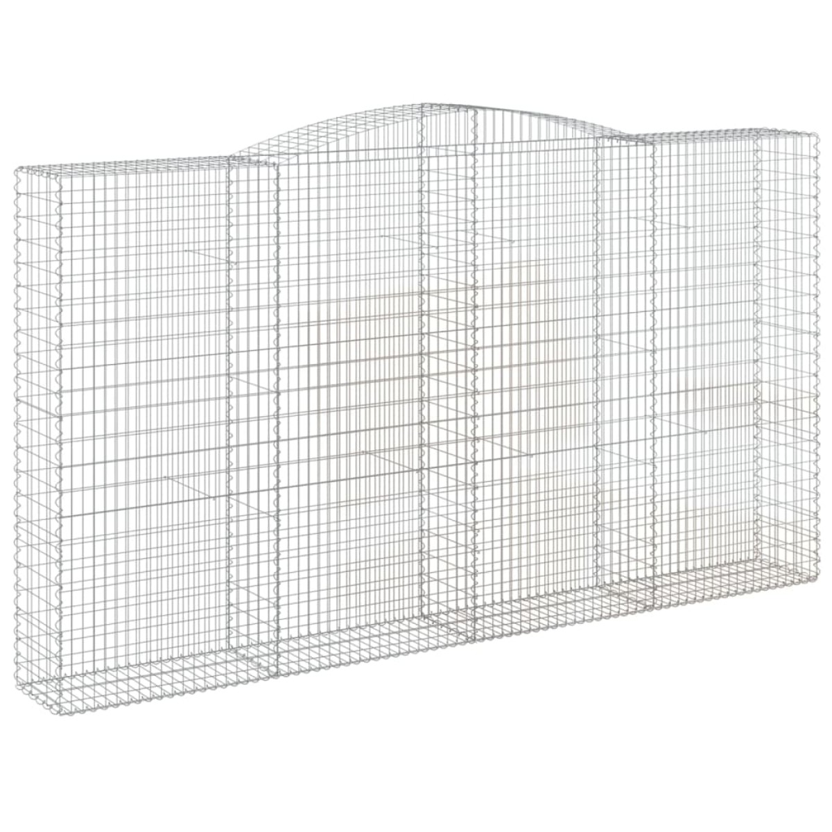vidaXL Συρματοκιβώτια Τοξωτά 6 τεμ. 400x50x220/240 εκ. Γαλβαν. Ατσάλι