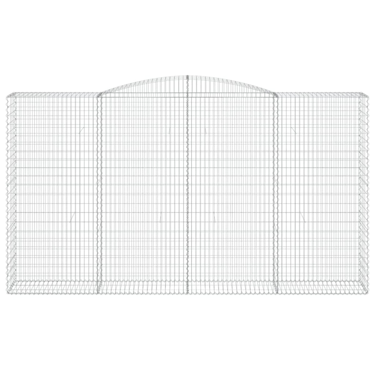 vidaXL Συρματοκιβώτια Τοξωτά 6 τεμ. 400x50x220/240 εκ. Γαλβαν. Ατσάλι