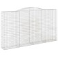 vidaXL Συρματοκιβώτια Τοξωτά 7 τεμ. 400x50x220/240 εκ. Γαλβαν. Ατσάλι