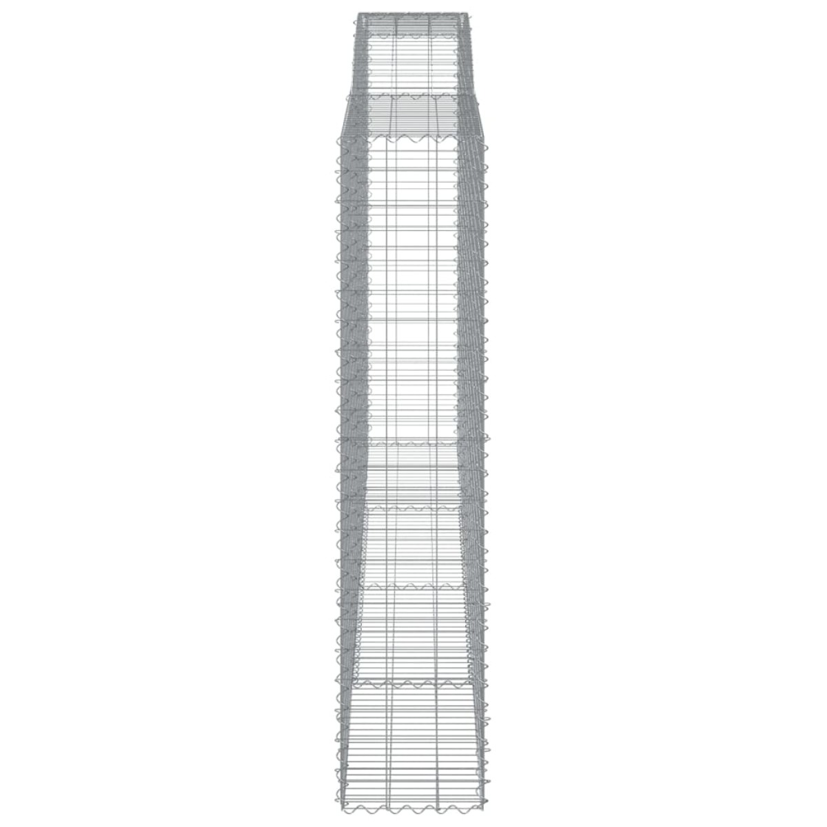 vidaXL Συρματοκιβώτια Τοξωτά 7 τεμ. 400x50x220/240 εκ. Γαλβαν. Ατσάλι