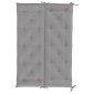 vidaXL Μαξιλάρια Πάγκου Κήπου 2 τεμ. Γκρι 150x50x7cm Ύφασμα Oxford