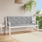 vidaXL Μαξιλάρια Πάγκου Κήπου 2 τεμ. Γκρι 150x50x7cm Ύφασμα Oxford