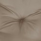 vidaXL Μαξιλάρια Πάγκου Κήπου 2 τεμ. Taupe 150x50x7cm Ύφασμα Oxford