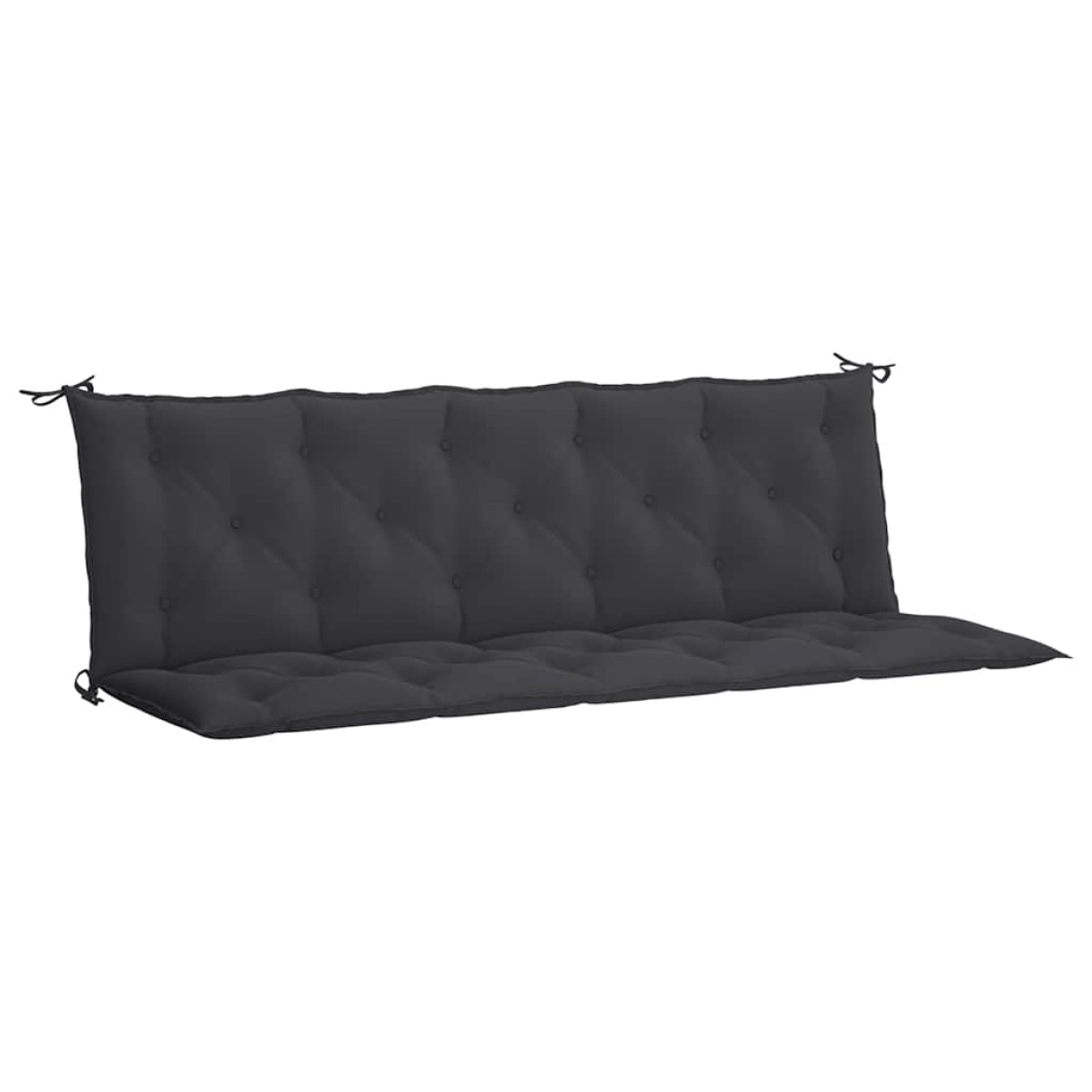 vidaXL Μαξιλάρια Πάγκου Κήπου 2 τεμ. Μαύρο 180x50x7cm Ύφασμα Oxford