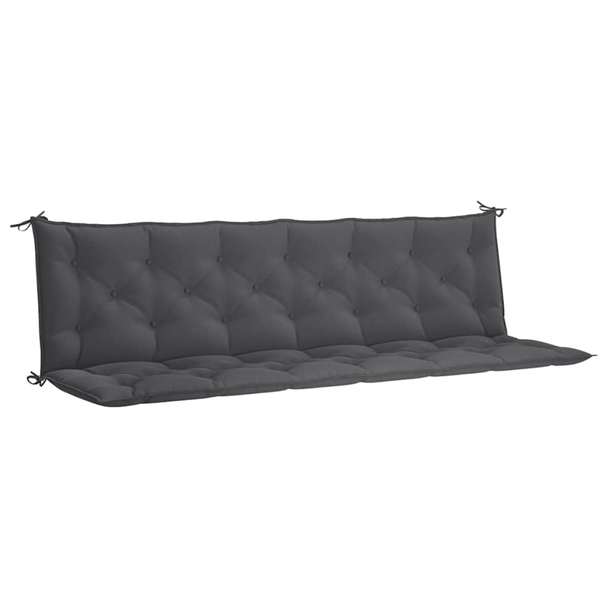 vidaXL Μαξιλάρια Πάγκου Κήπου 2 τεμ. Ανθρακί 200x50x7cm Ύφασμα Oxford