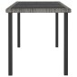 vidaXL Τραπεζαρία Κήπου Γκρι 180 x 70 x 73 εκ. από Συνθετικό Ρατάν