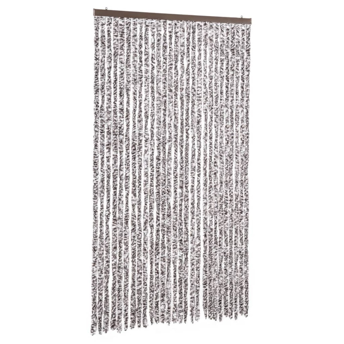 vidaXL Σήτα - Κουρτίνα Πόρτας Καφέ / Μπεζ 120 x 220 εκ. από Σενίλ