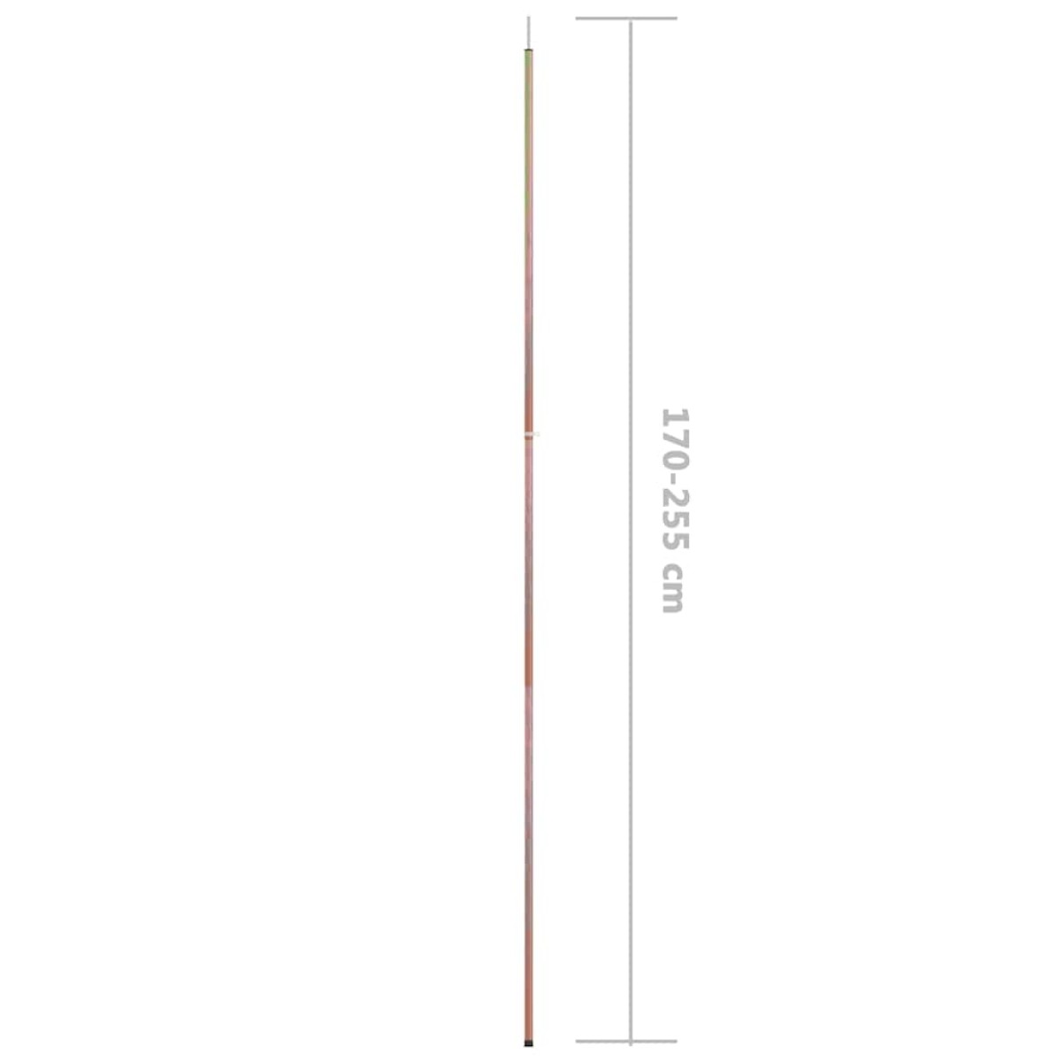 vidaXL Ορθοστάτες Σκηνής Τηλεσκοπικοί 2 τεμ. 170-255 εκ. Ατσάλινοι