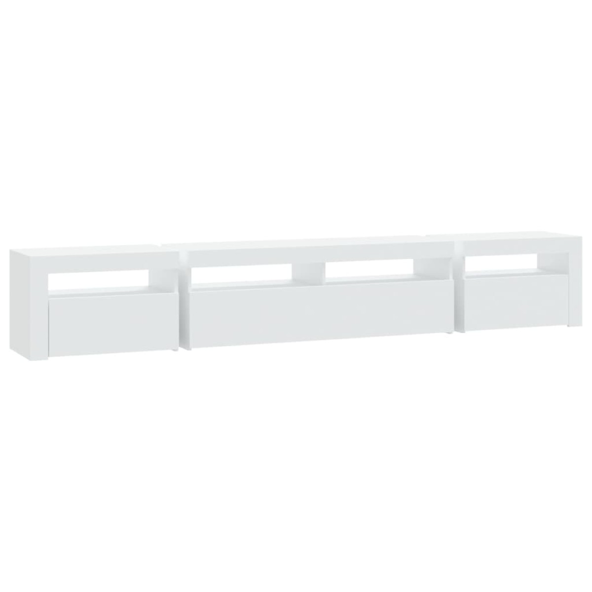 vidaXL Έπιπλο Τηλεόρασης με LED Λευκό 240x35x40 εκ.
