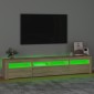 vidaXL Έπιπλο Τηλεόρασης με LED Sonoma Δρυς 210x35x40 εκ.