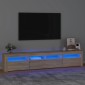 vidaXL Έπιπλο Τηλεόρασης με LED Sonoma Δρυς 210x35x40 εκ.