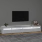 vidaXL Έπιπλο Τηλεόρασης με LED Λευκό 270 x 35 x 40 εκ.