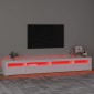 vidaXL Έπιπλο Τηλεόρασης με LED Λευκό 270 x 35 x 40 εκ.