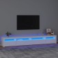 vidaXL Έπιπλο Τηλεόρασης με LED Λευκό 270 x 35 x 40 εκ.