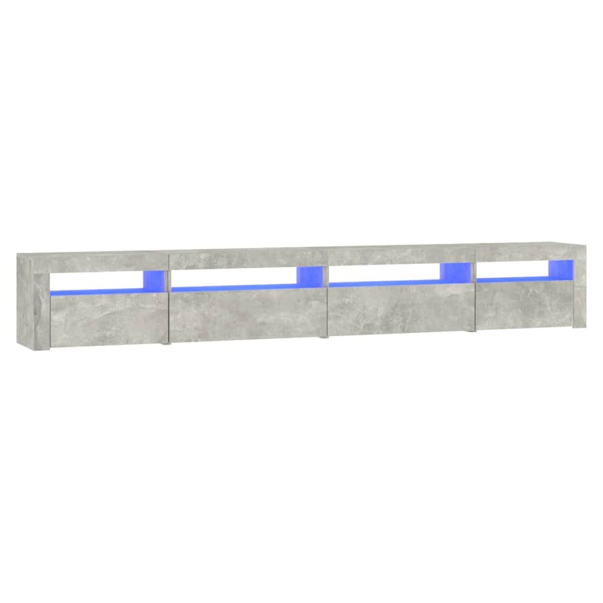 vidaXL Έπιπλο Τηλεόρασης με LED Γκρι Σκυροδέματος 270x35x40 εκ.